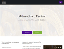 Tablet Screenshot of midwestharpfestival.org